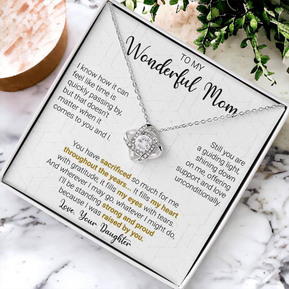 Gift For Mom - A Guiding  Love Knot Necklace