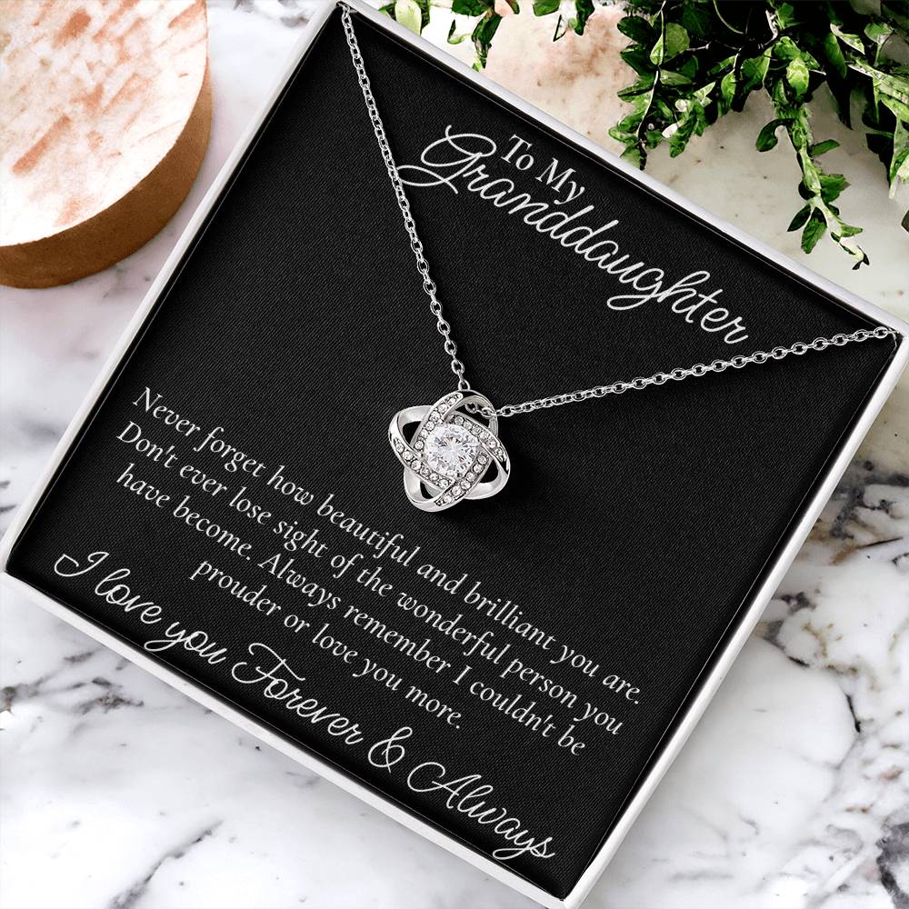 Happy Birthday Or Just To Say I Love You -  Love Knot Necklace