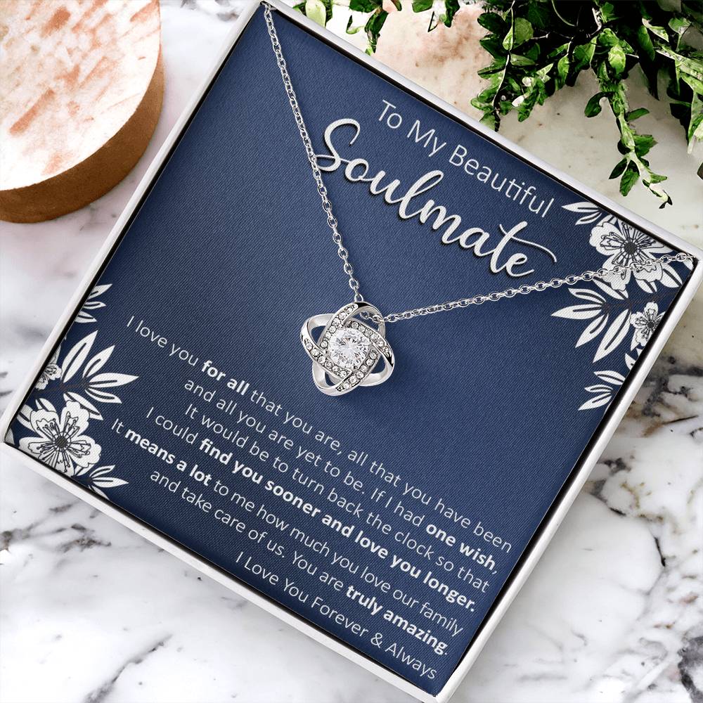 Gift For Your Soulmate - Truly Amazing - Love Knot Love Knot Necklace