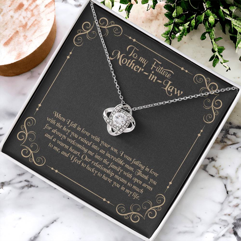 To My Future Mother In Law Love Knot Necklace