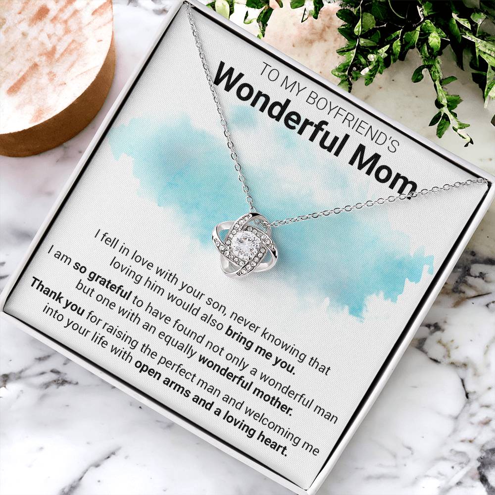 Gift For Boyfriend's Mom - Into Your Life - Love Knot 1 Love Knot Necklace