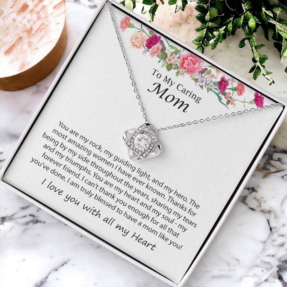 Mothers Day Necklace J Love Knot Necklace