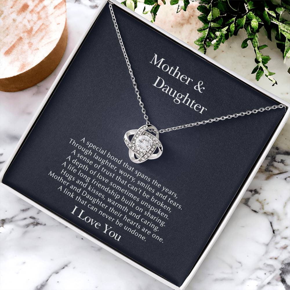 Mother & Daughter Specia Love Knot Necklace
