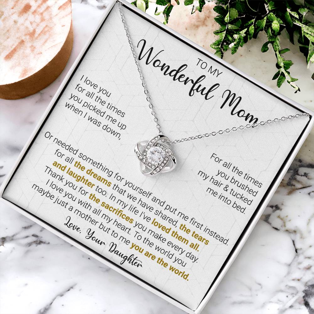 Gift For Mom - All The D Love Knot Necklace