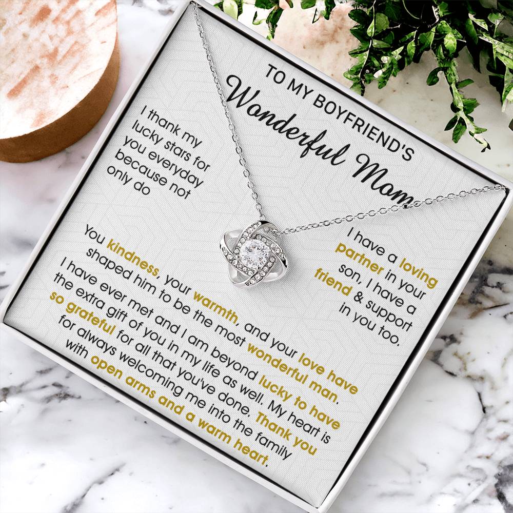 Gift For Boyfriend's Mom - My Lucky Stars - Love Knot Love Knot Necklace