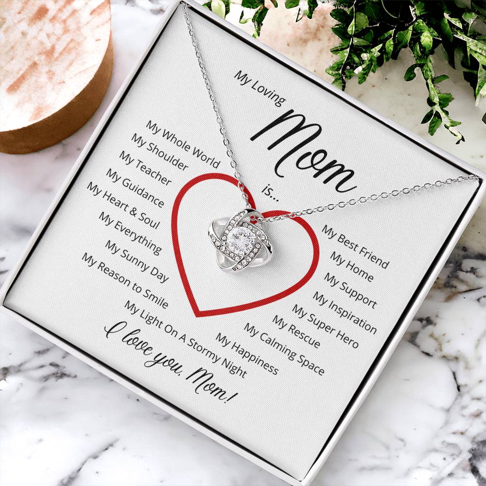 For My Loving Mom - A Perfect Gift For Mother's Day 🎁 Love Knot Necklace