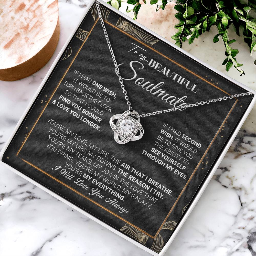 Gift For Your Soulmate - My Galaxy - Love Knot Love Knot Necklace