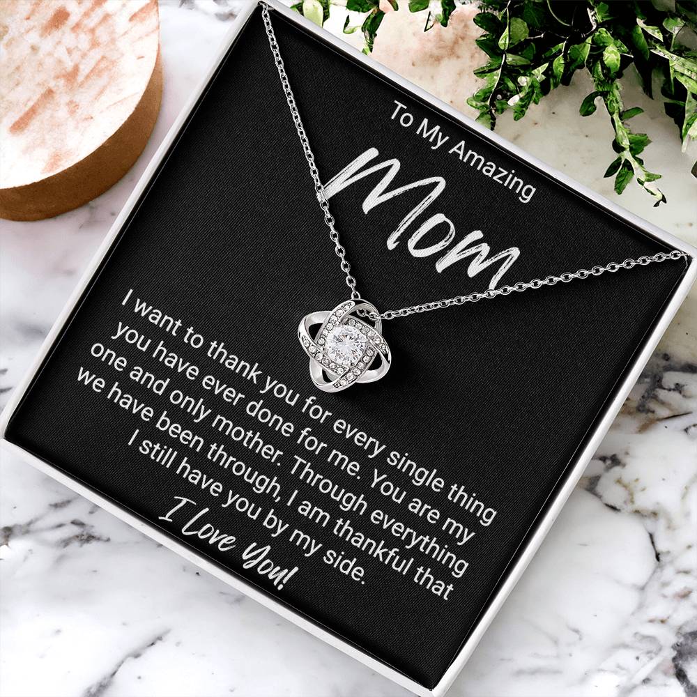 Love Knot Necklace For Mom 1 Love Knot Necklace
