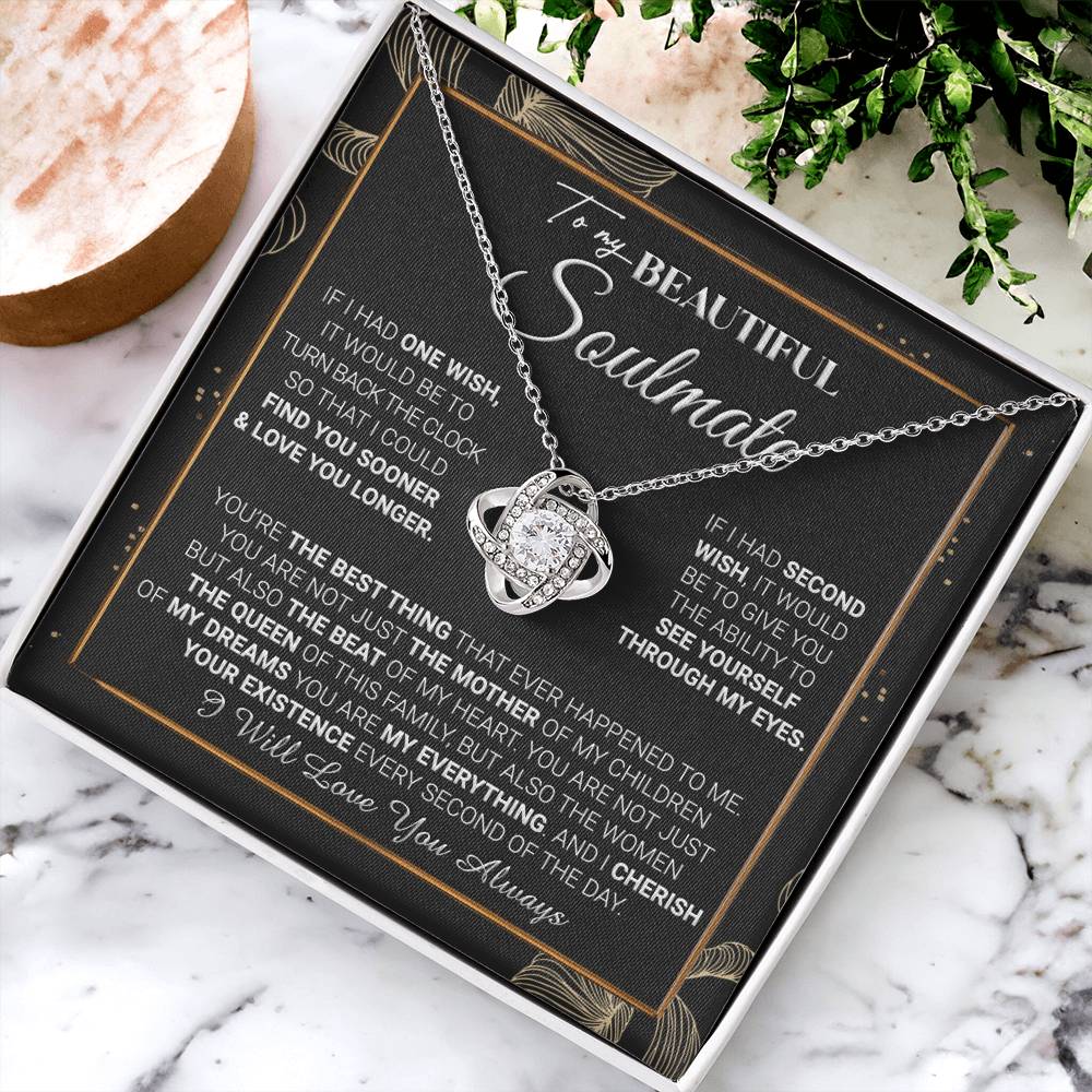 Gift For Your Soulmate - The Queen - Love Knot Love Knot Necklace