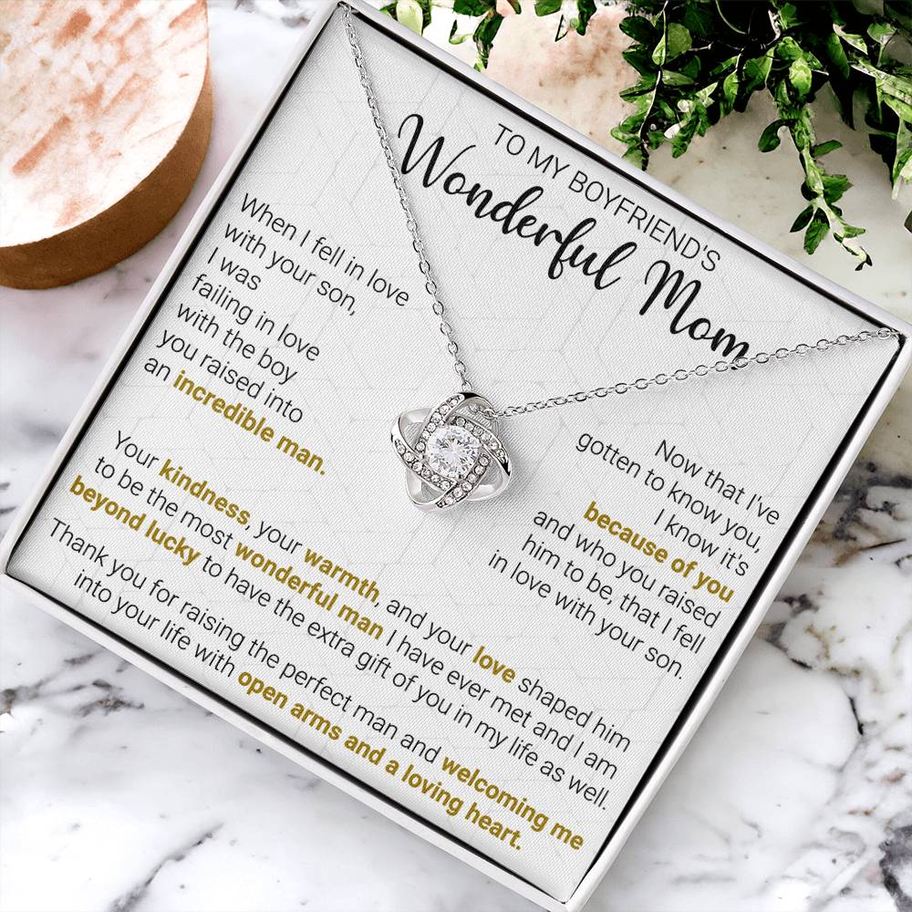 Gift For Boyfriend's Mom - Into Your Life - Love Knot Love Knot Necklace