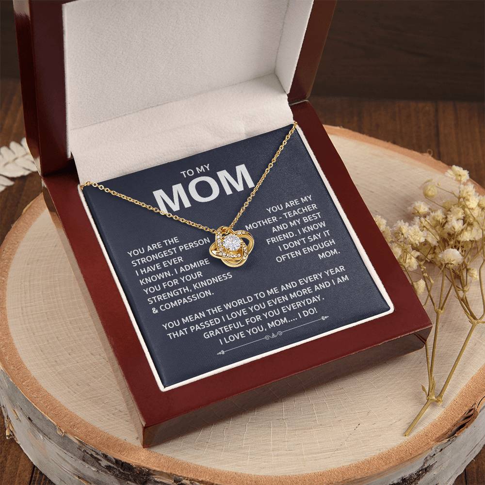 Love Knot Necklace For Mom Love Knot Necklace