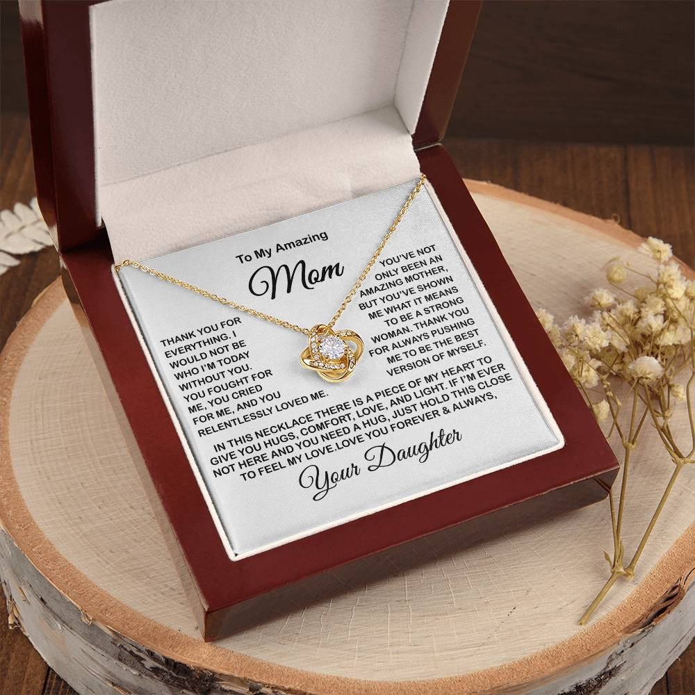 Gift For Mom Present For Mom Mother's Day Gift Present For Mom For Mom Gift For Mom From Daughter Love Knot Necklace