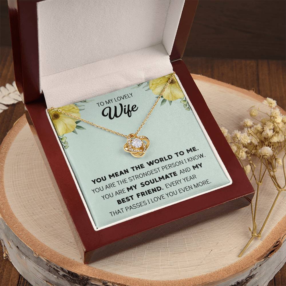 Silver Small Heart Cubic Zirconia Pendant Necklace Gift For Wife Sentimental Gifts For Mothers Day Gift For Wife Wife Anniversary Birthday Love Knot Necklace