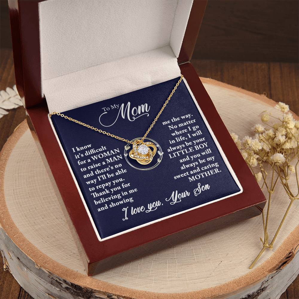 Mom - Caring Mother - Necklace Love Knot Necklace