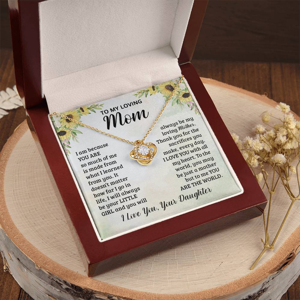 Mothers Day Gifts From Daughter - Love Knot Necklace Love Knot Necklace
