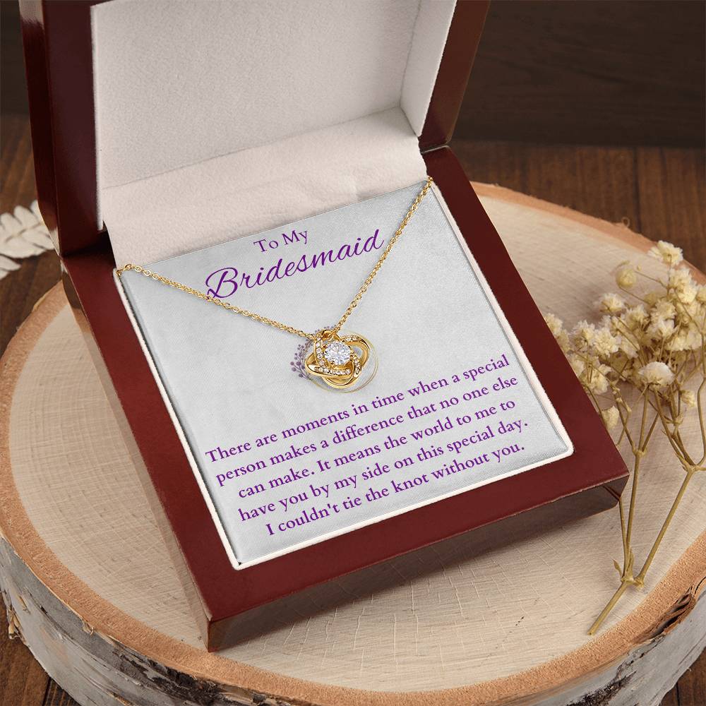 Bridesmaid(2) Love Knot Necklace
