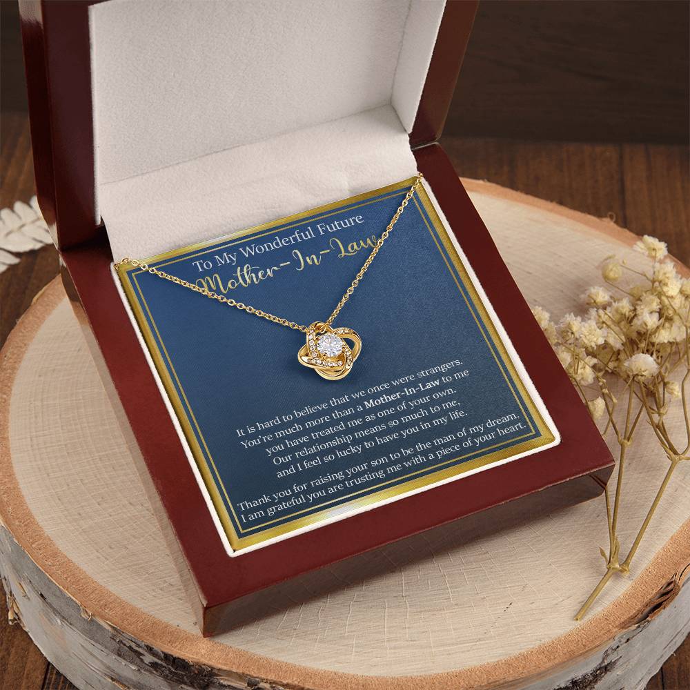 Gift For Future Mother-In-Law - So Lucky - Love Knot Love Knot Necklace