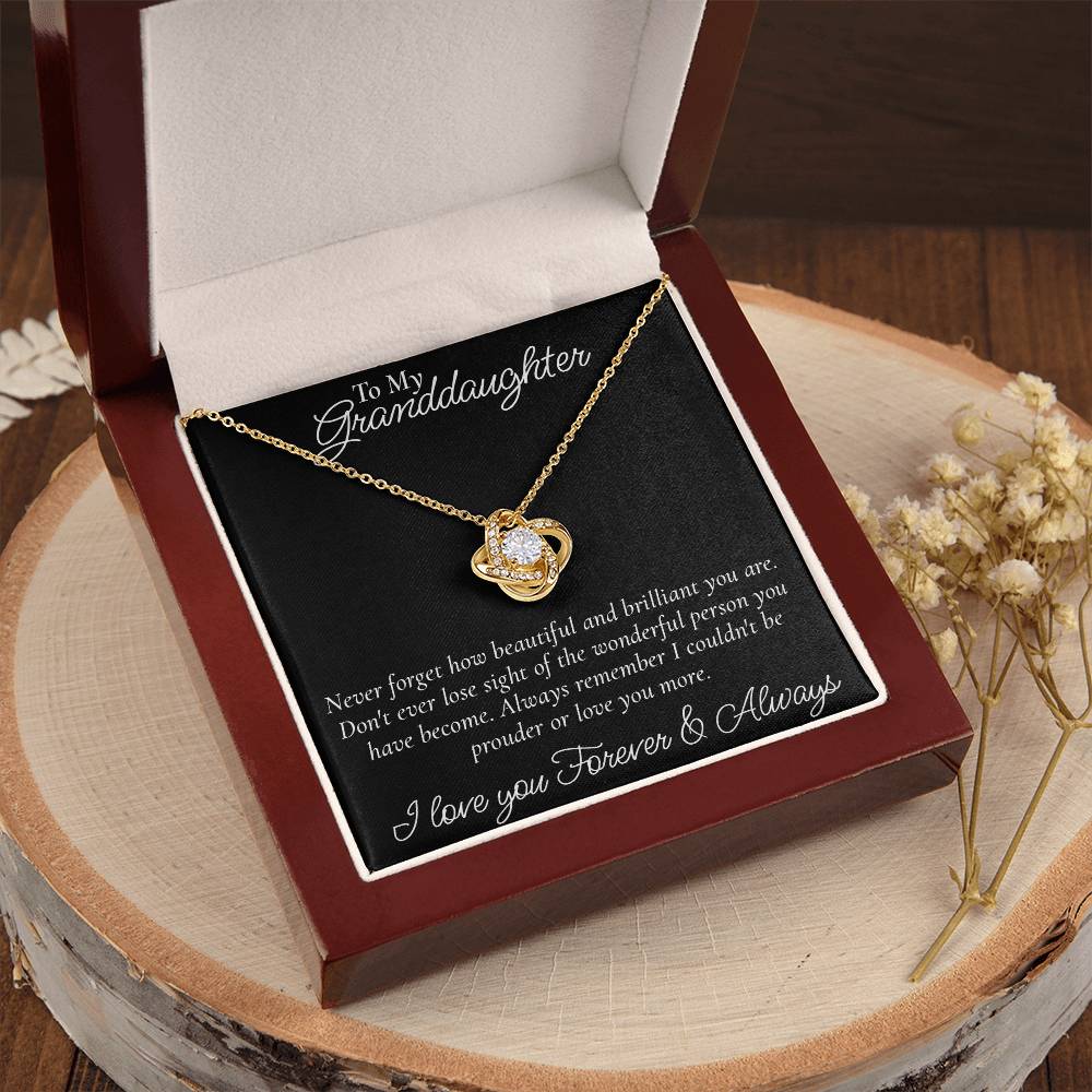 Happy Birthday Or Just To Say I Love You -  Love Knot Necklace