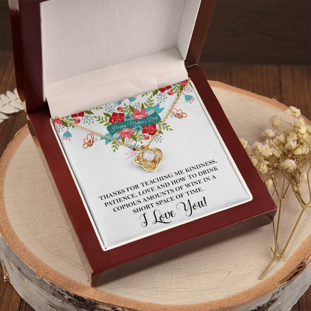 Thanks For Teaching Me - Love Knot Necklace Love Knot Necklace