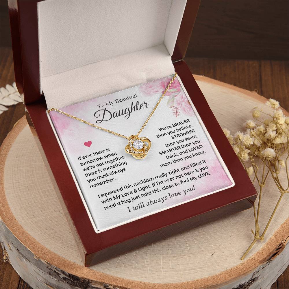 Gifts For Daughter - Love Knot Necklace Love Knot Necklace