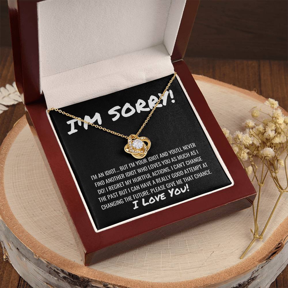 Sorry Apology Necklace 11 Love Knot Necklace