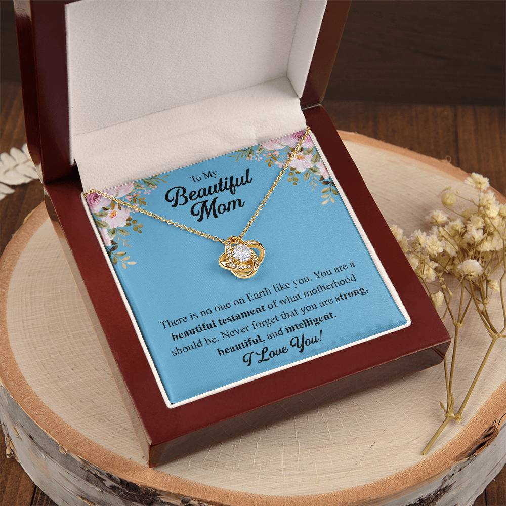 Mothers Day Gift From Daughter Mother Of The Groom Gift From Son Presents For Mom Birthday Sentimental Jewelry Necklace For Mom Love Knot Necklace