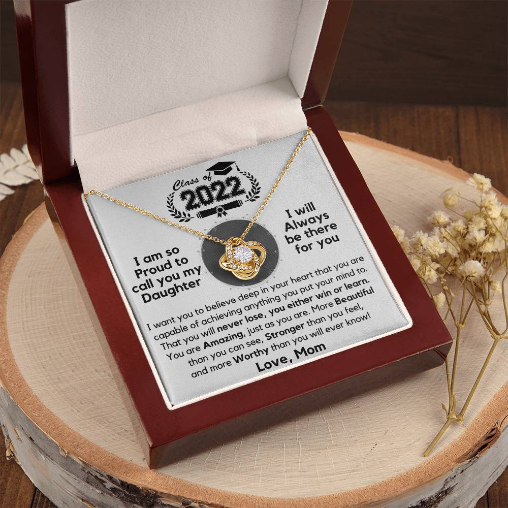 Just Released Class Of 2022 - Graduation Gift Necklace Fr Love Knot Necklace