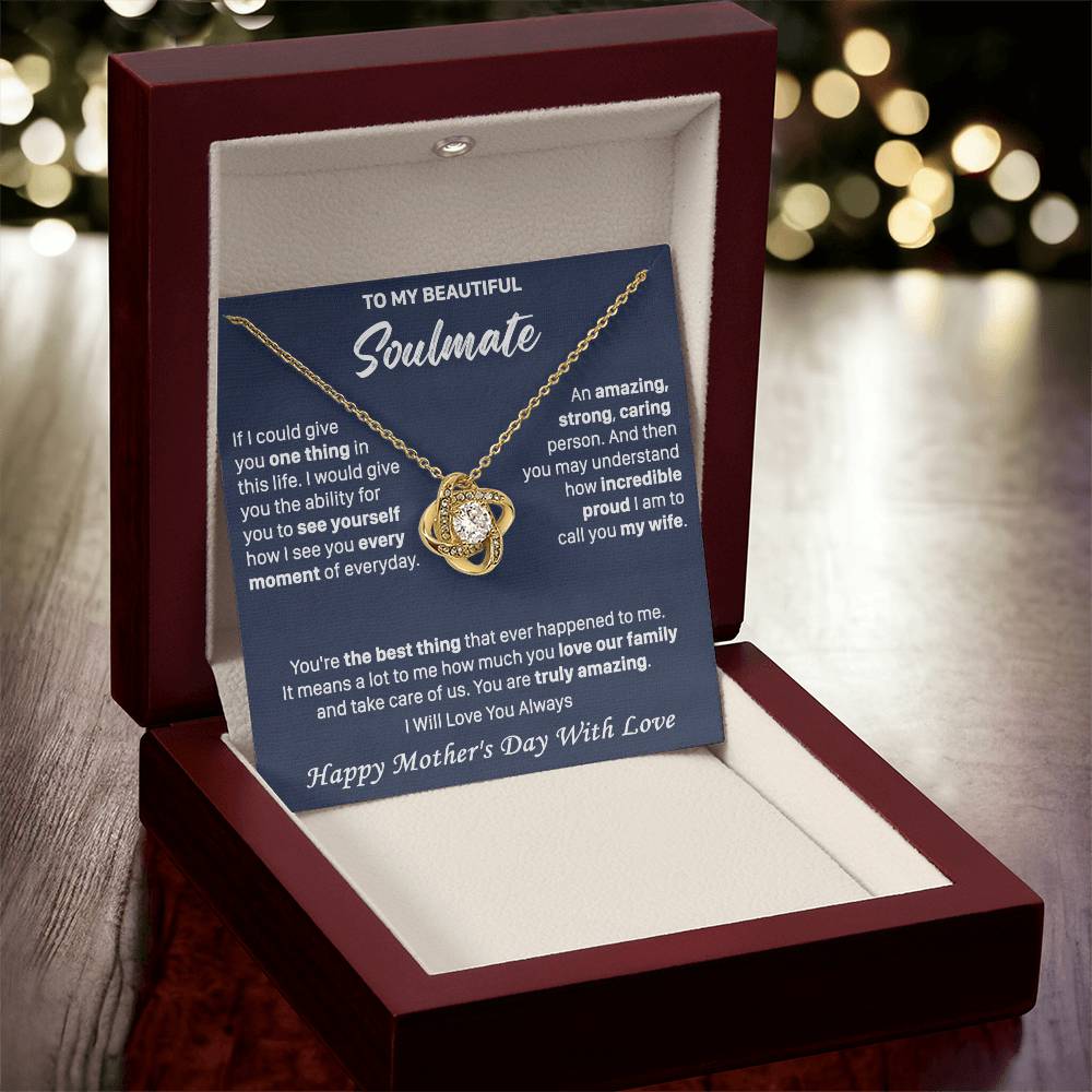 Gift For Your Soulmate See You Everyday Amazing Love Knot Necklace Love Knot Necklace