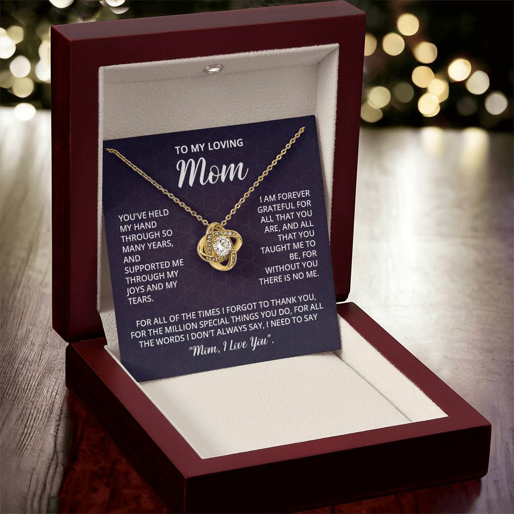 Mothers Day Gifts For Mom - Love Knot Necklace Love Knot Necklace