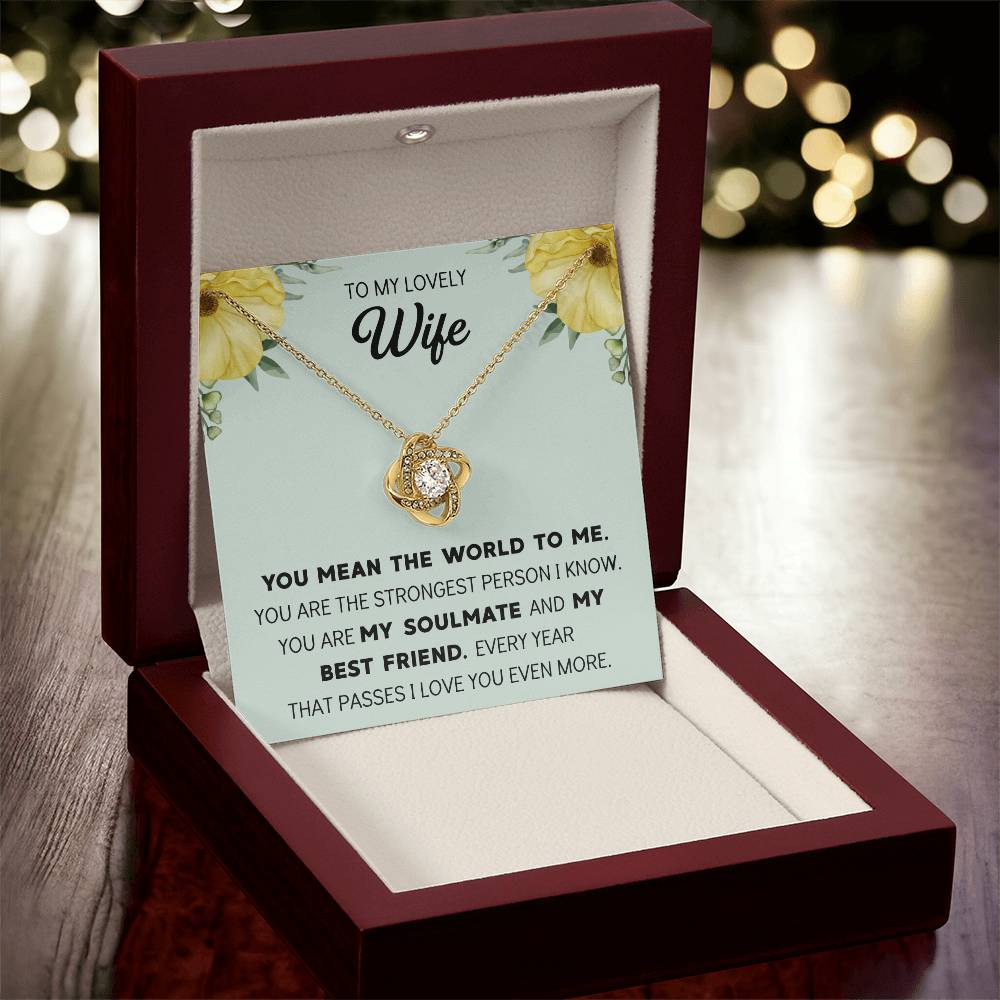 Silver Small Heart Cubic Zirconia Pendant Necklace Gift For Wife Sentimental Gifts For Mothers Day Gift For Wife Wife Anniversary Birthday Love Knot Necklace