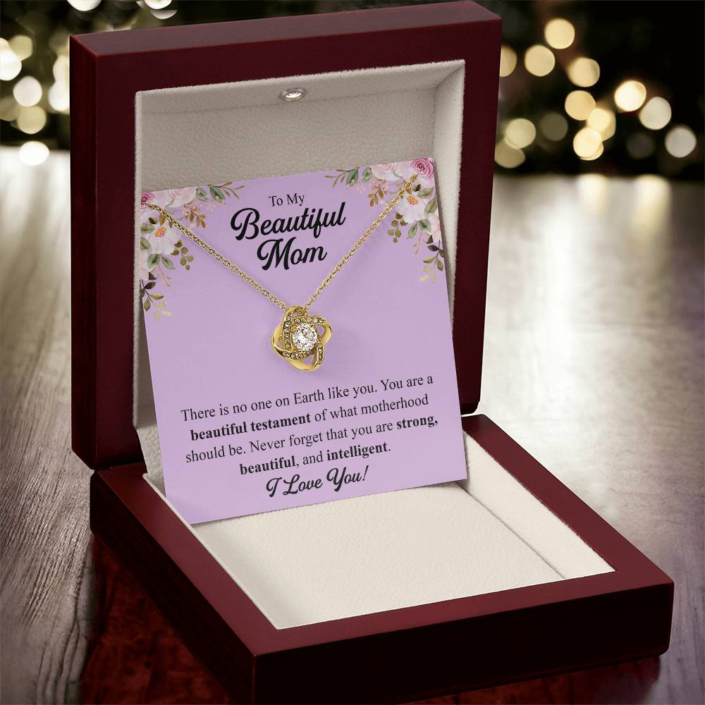 Mothers Day Gift From Daughter Mother Of The Groom Gift From Son Presents For Mom Birthday Sentimental Jewelry Necklace For Mom 1 Love Knot Necklace