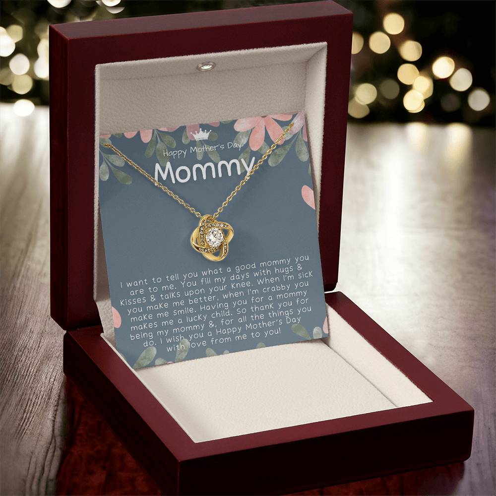 Mothers Day Gifts From Baby 1St Time Mothers Day Gift Mothers Day Necklace Gifts First Time Mom Mothers Day Gift From Baby - Love Knot Necklace