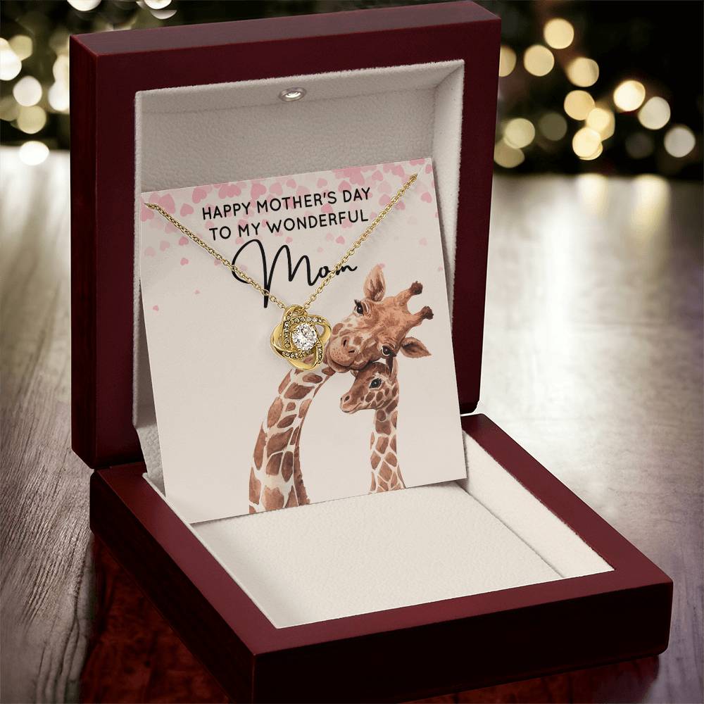 My Wonderful Mom - Love Knot Necklace Love Knot Necklace