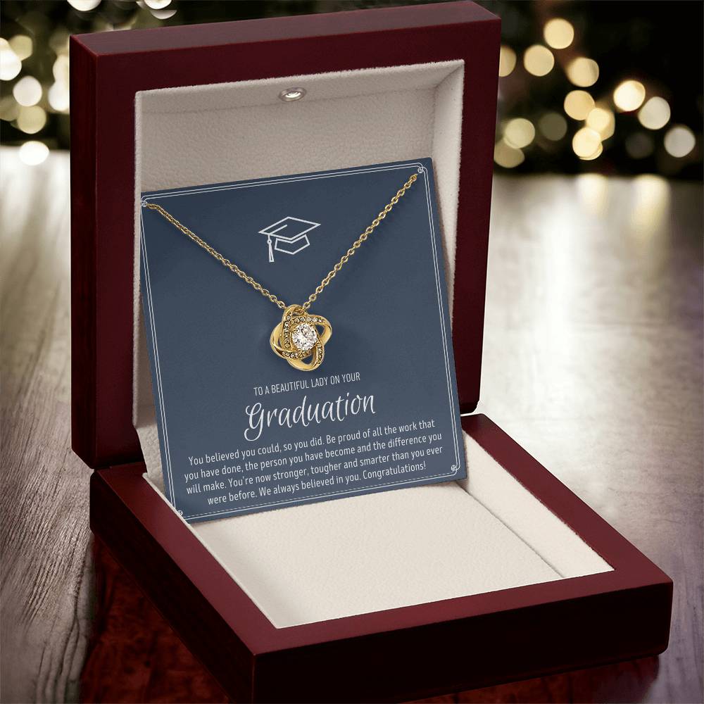 Graduation Gift For Granddaughter Graduation Gift For Goddaughter Graduation Gift For Niece Graduation Gift For Daughter Jewelry Love Knot Necklace