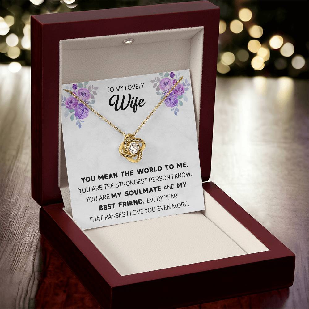 Silver Small Heart Cubic Zirconia Pendant Necklace Gift For Wife Sentimental Gifts For Mothers Day Gift For Wife Wife Anniversary Birthday 1 Love Knot Necklace
