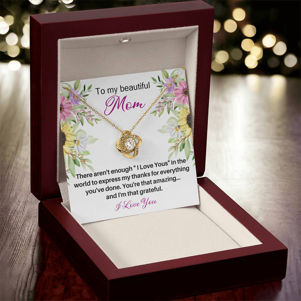 Mother's Day Happy Birthday Or Just To Say I Love You - 17 Love Knot Necklace