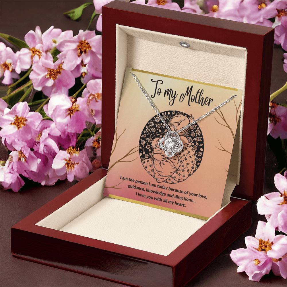 To My Mother - I Love You With All My He Love Knot Necklace