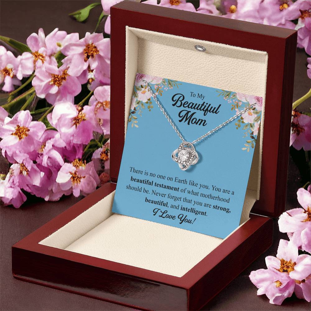 Mothers Day Gift From Daughter Mother Of The Groom Gift From Son Presents For Mom Birthday Sentimental Jewelry Necklace For Mom Love Knot Necklace