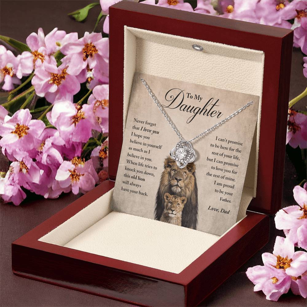 Daughter - Believe In Yourself - Ne Love Knot Necklace