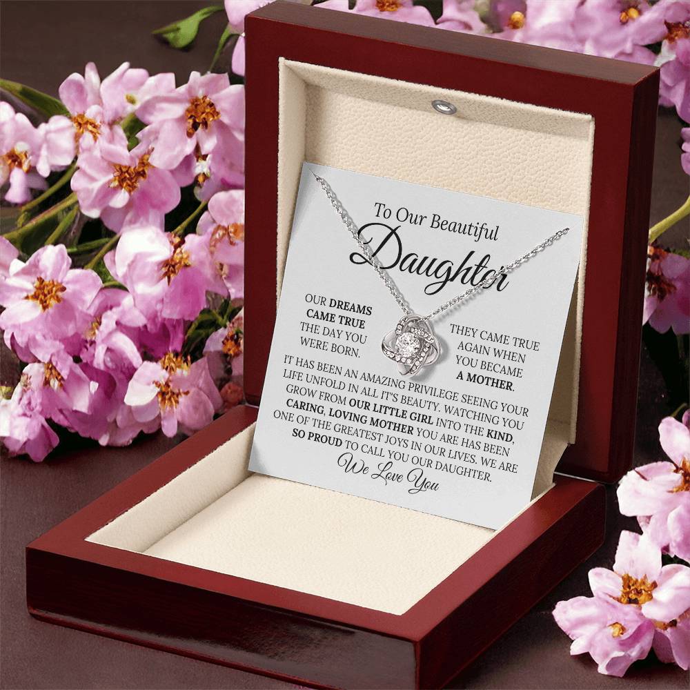 Heartfelt Mother's Day Gift For Daughter v5 Love Knot Necklace