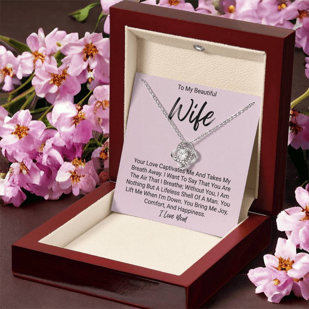My Beautiful Wife - Love Knot Necklace Love Knot Necklace