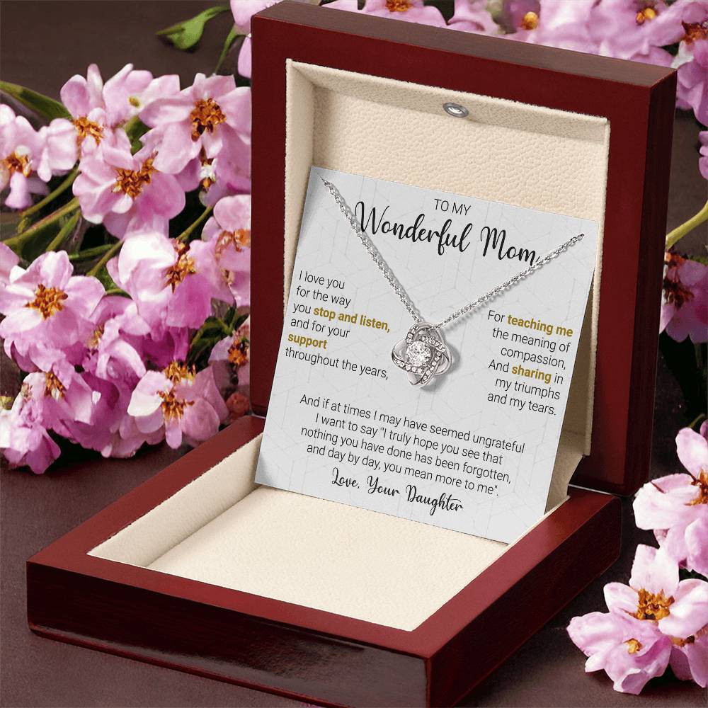 Gift For Mom - My Truumphs - Love Knot Love Knot Necklace