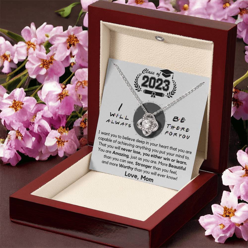 Class Of 2023 Graduation Gift Necklace Fr Love Knot Necklace