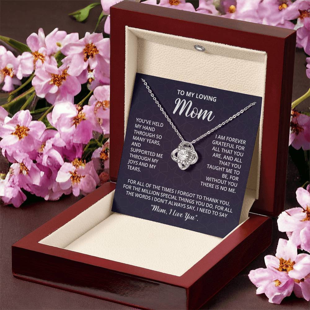 Mothers Day Gifts For Mom - Love Knot Necklace Love Knot Necklace