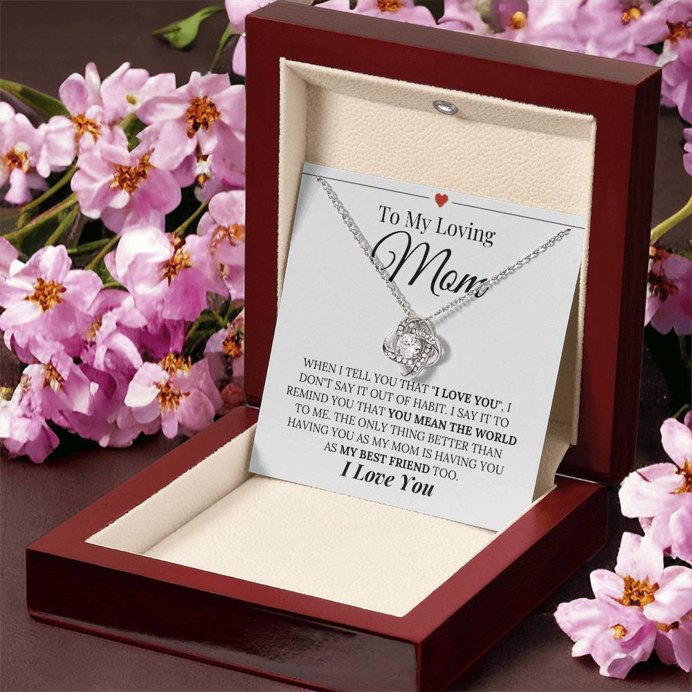 Heartfelt Mother's Day Gift Love Knot Necklace