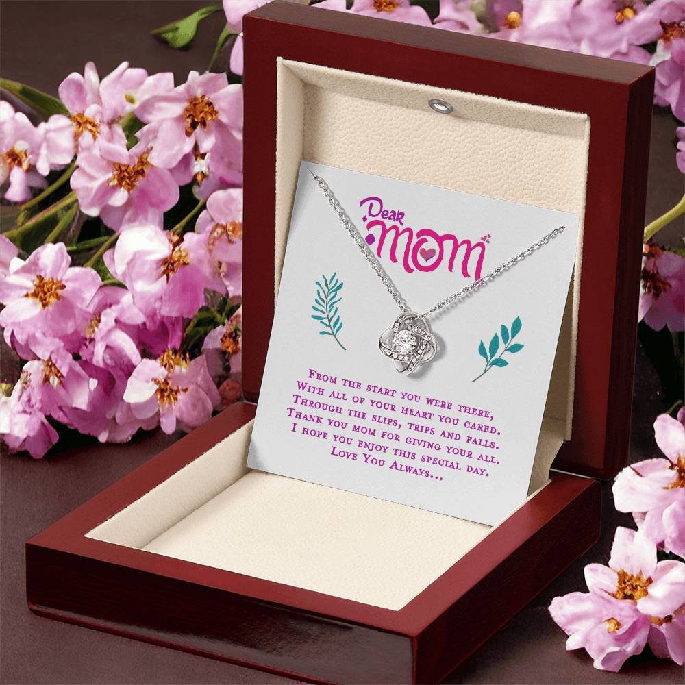 Gift For My Mom Love Knot Necklace
