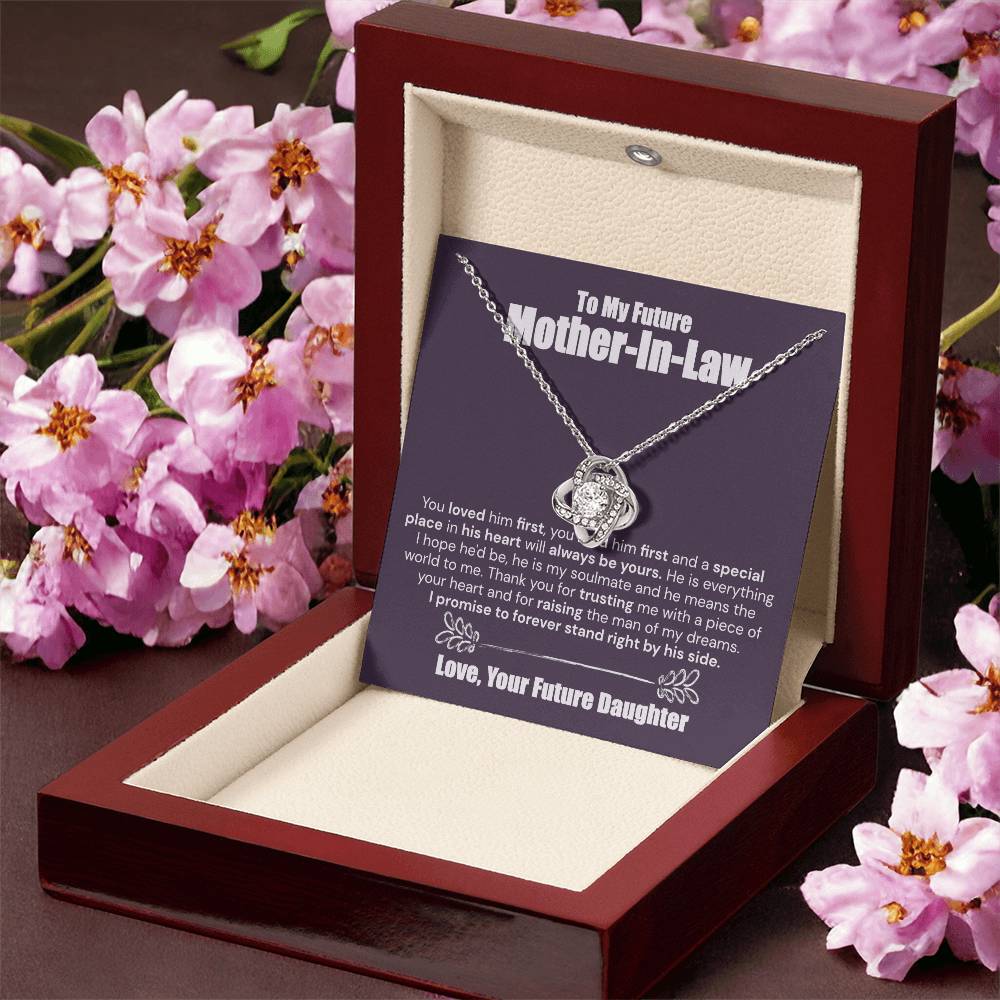 To My Future Mother-In-Law I Promise - The Love Knot Necklace Love Knot Necklace