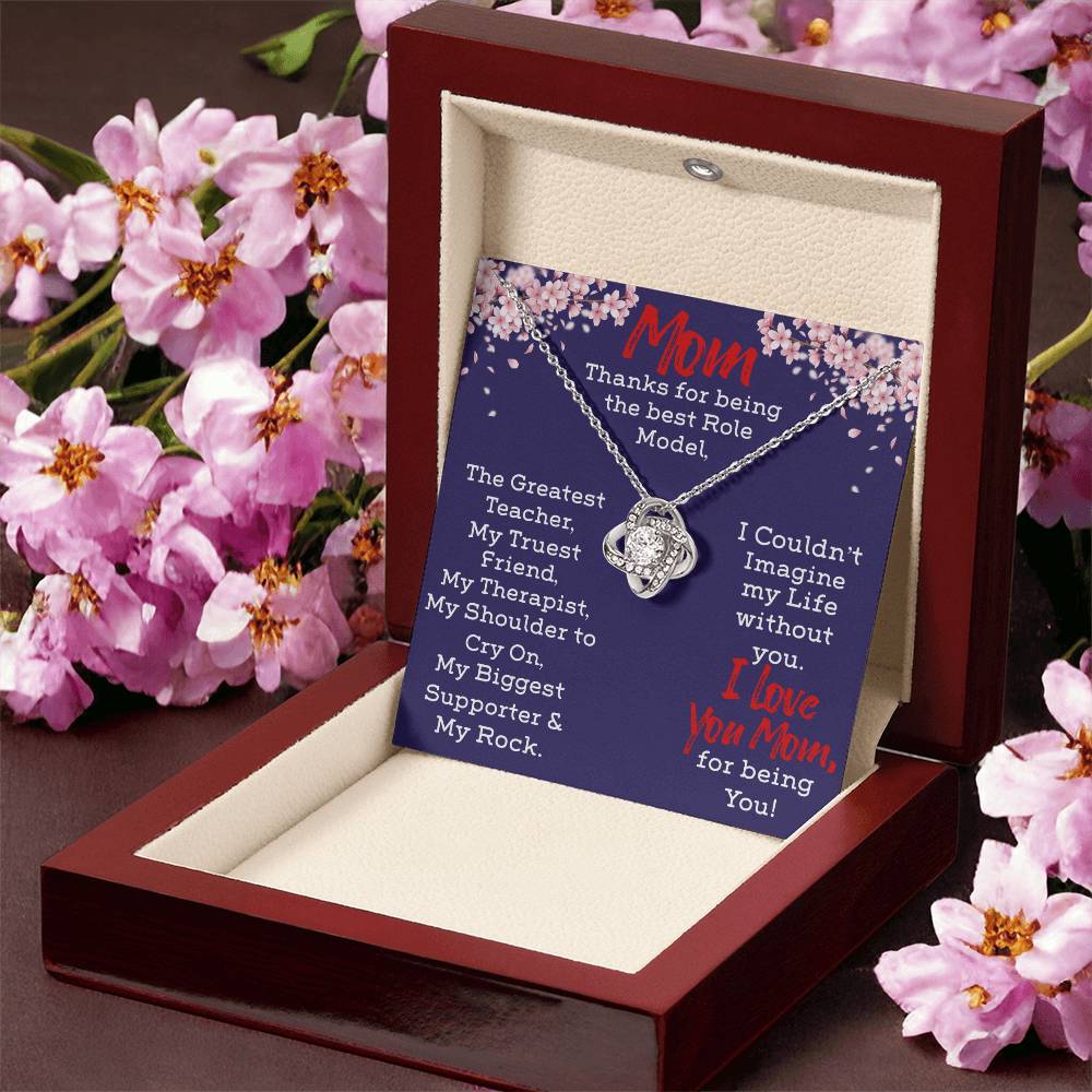 Necklace For Mom Love Knot Necklace