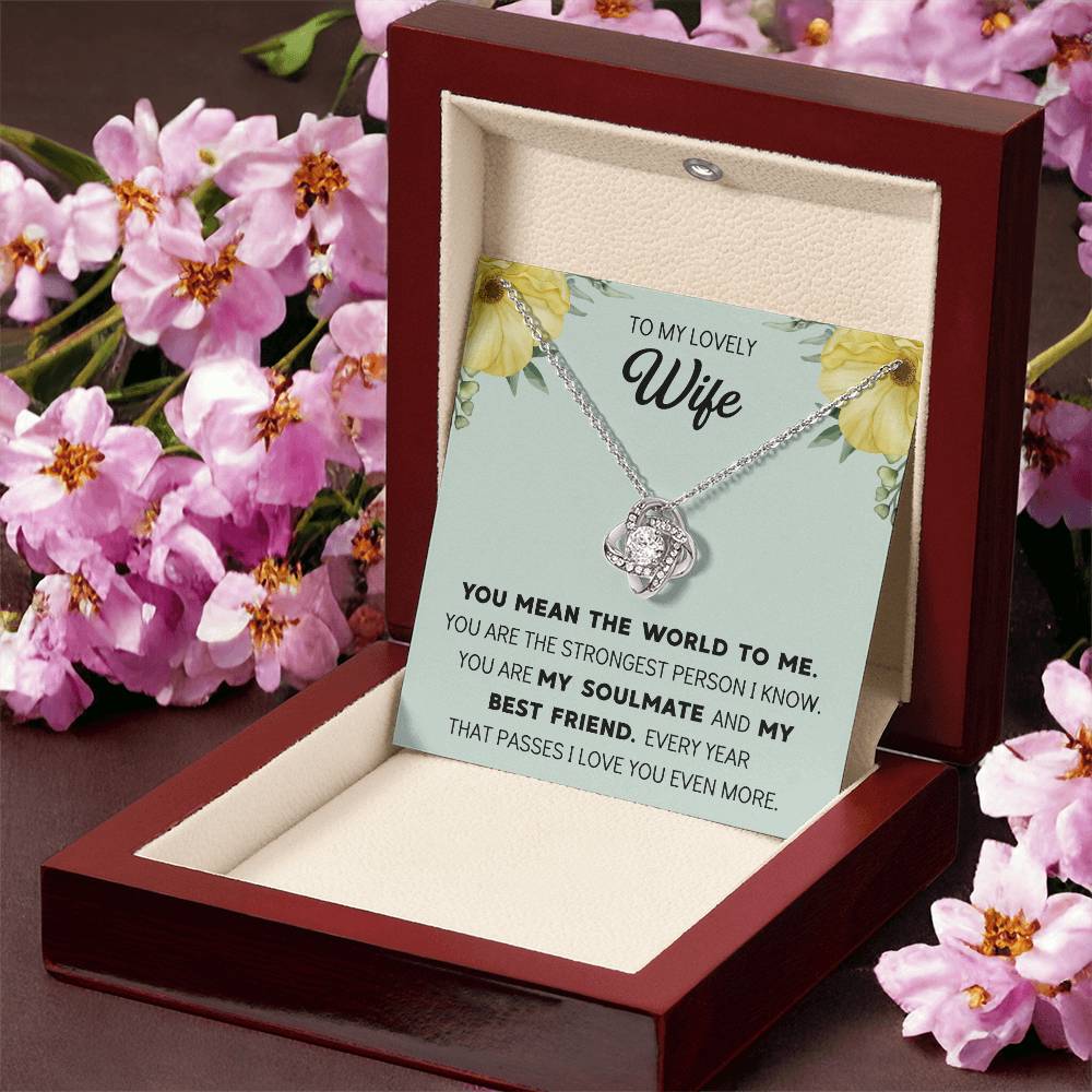 Silver Small Heart Cubic Zirconia Pendant Necklace Gift For Wife Sentimental Gifts For Mothers Day Gift For Wife Wife Anniversary Birthday Love Knot Necklace
