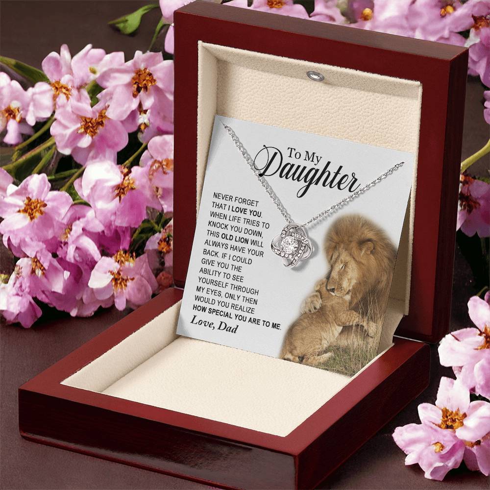 Daughter - How Special You Are To Me - Ne Love Knot Necklace